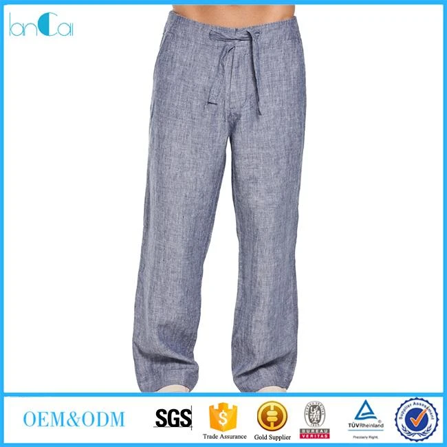 Casual Big Mens Linen Pants